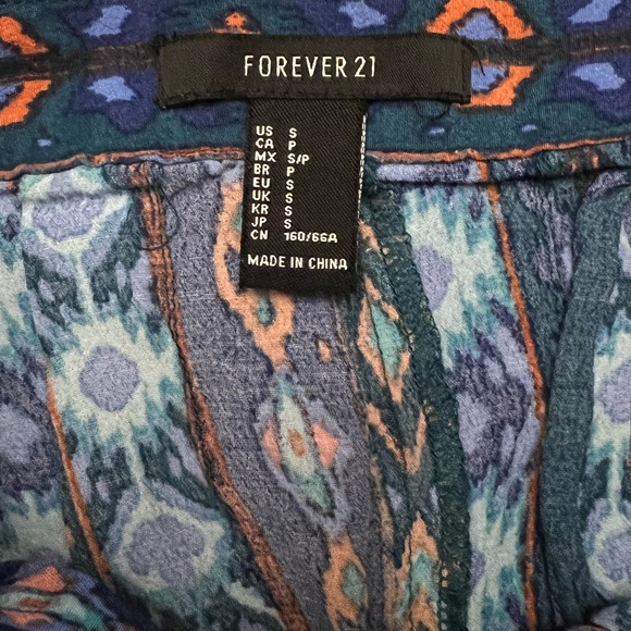 Forever 21 Funky Blue Skirt - Picture 9 of 10